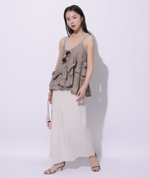 Mystrada（マイストラーダ）の「フリルティアードキャミ（シャツ