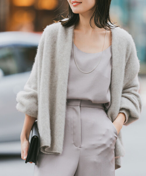 Noble（ノーブル）の「《追加》ファーニットパフカーディガン