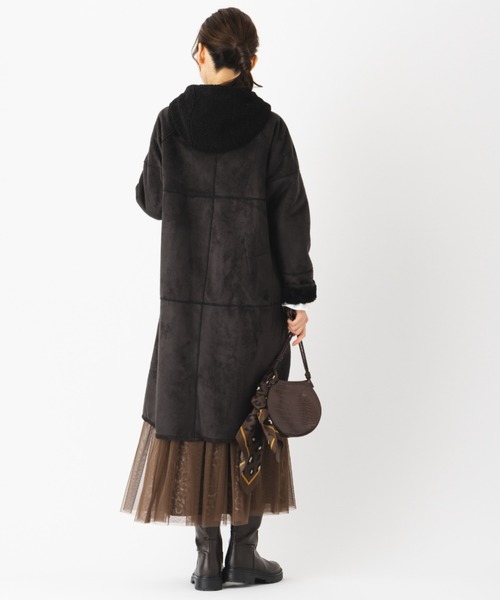 セール】【HIT ITEM！】リバーシブル ムートンコート エコファー