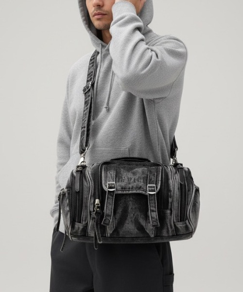 セール】DEVICE デニム 4way ドラム ボディバッグ（バックパック