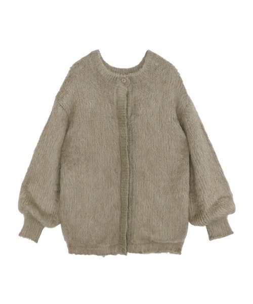 Ameri（アメリ）の「2WAY MOHAIR SHAGGY KNIT（カーディガン/ボレロ