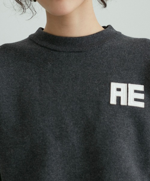 サステナブル・洗える】フェルト刺しゅうニットプルオーバー（ニット