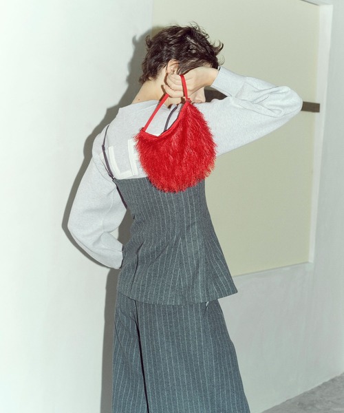 サステナブル・洗える】フェルト刺しゅうニットプルオーバー（ニット