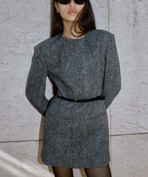 JOSE MOON（ジョゼムーン）の「CLASSIC TWEED MINI DRESS/クラシック