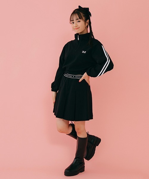 mezzo piano Junior（メゾピアノジュニア）の「ハーフジップ＆プリーツ