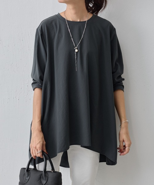 BEARDSLEY（ビアズリー）の「《ビアズリー》後ろドレープ Tブラウス