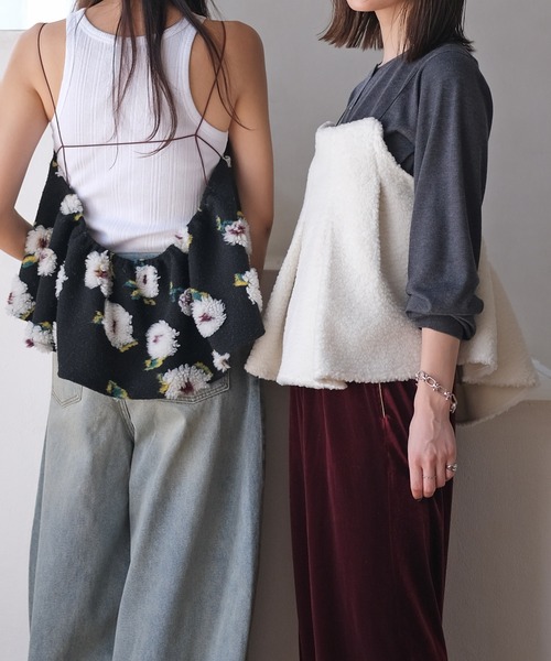 AKTE（アクテ）の「ボアキャミソール（シャツ/ブラウス）」 - WEAR