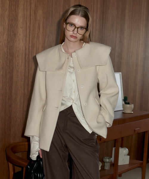 GIUNON（ジウノン）の「big collar coat / ビッグカラーコート（その他