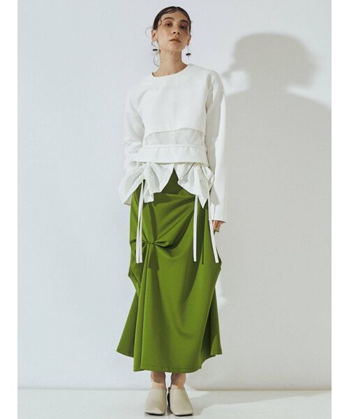 UN3D.（アンスリード）の「ヘムギャザーシャツキャミソール