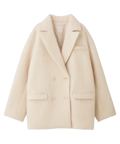 PEACH JOHN（ピーチジョン）の「ダブルシャギーショートコート（ノー
