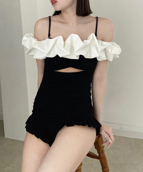 RiLi（リリ）の「ボリュームフリル2way水着【RL】（水着）」 - WEAR