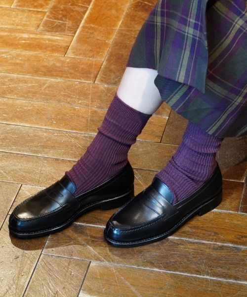 Jalan Sriwijaya/99036/CALF/BLACK/LEATHER SOLE/コインローファー