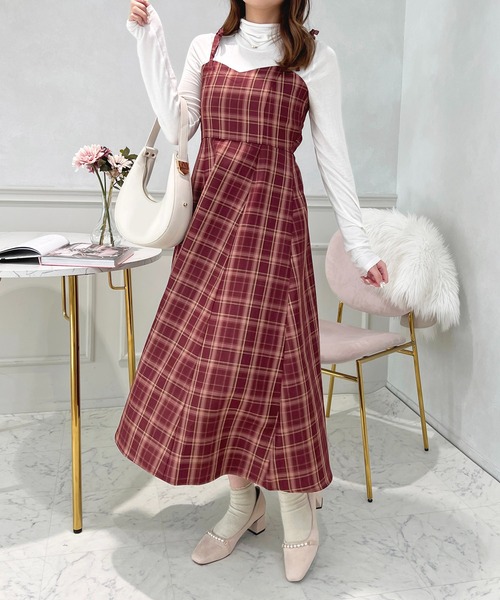 セール】アソートチェックフレアキャミワンピース【ZOZOTOWN限定