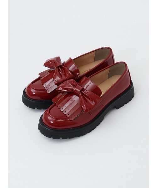 PINK HOUSE（ピンクハウス）の「エナメルリボンシューズ（ローファー