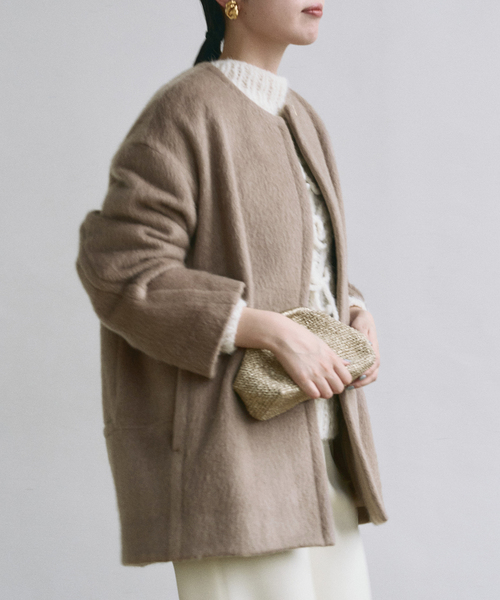 IENA（イエナ）の「モヘアシャギーハーフコート（その他アウター