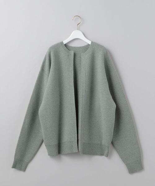 6（ロク）の「＜6(ROKU)＞WOOL CASHMERE SCARF CARDIGAN/カーディガン
