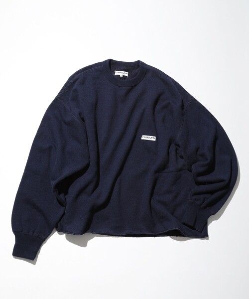 CAHLUMN/カウラム Wool Cotton Loop Back Sweatshirt/ウール コットン