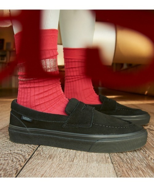 VANS ヴァンズ LOAFER ローファー V196CF CN BLACK/BLACK（スニーカー