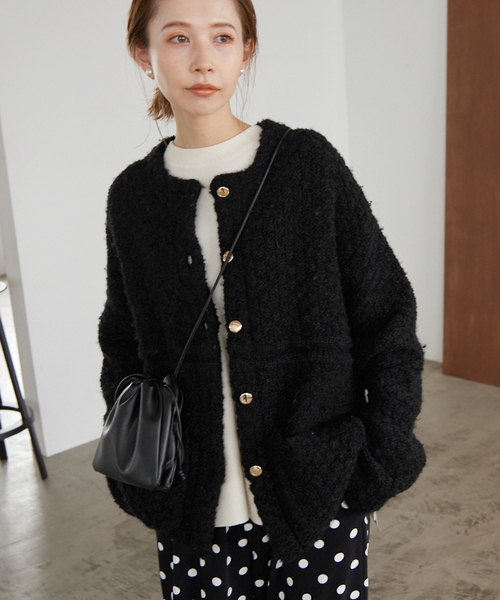 SLOBE IENA（スローブイエナ）の「《追加》金ボタンツィーディ