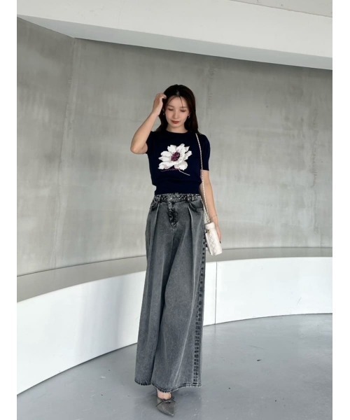 セール】レイヤードデザインパンツ（デニムパンツ）｜SNIDEL