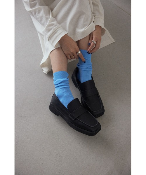 BLACK BY MOUSSY（ブラックバイマウジー）の「square toe loafer