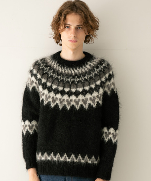 BATONER（バトナー）の「【BATONER】モヘアノルディッククルーネック