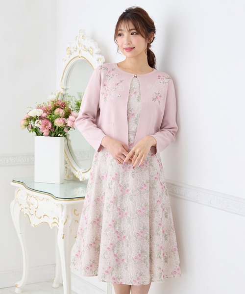 Rose Tiara（ローズティアラ）の「クロスリボン刺繍ワンピース