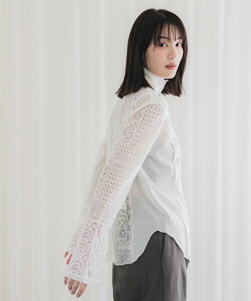 PUBLIC TOKYO（パブリックトウキョウ）の「ジップレースブラウス