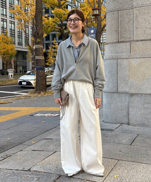 新色追加】【インフルエンサー OKOCHI企画】ハーフジップスウェット