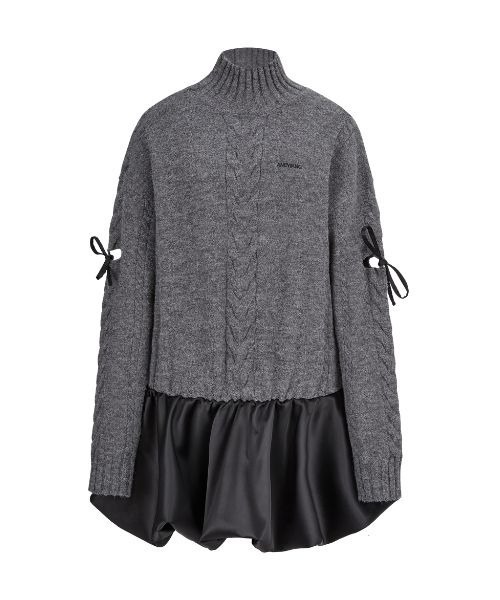 セール】Ribbon Balloon Cutout Dress（ワンピース）｜andwang