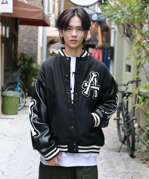 SPINNS（スピンズ）の「【刺繍ワッペン】スカルボーンデザイン