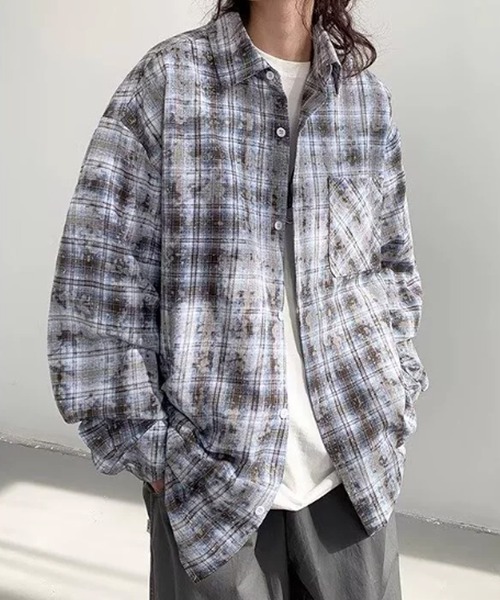 セール】Vintage Finish Check Shirt / ヴィンテージ加工 チェック
