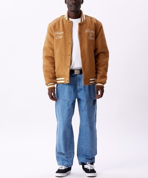 OBEY（オベイ）の「OBEY/オベイ ウールスタジャン バック刺繍/裏