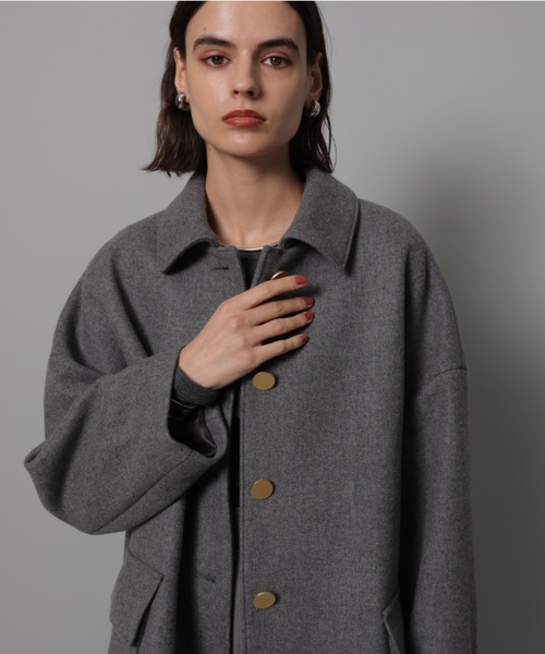 CADUNE（カデュネ）の「ステンカラーメルトンコート（ダウンジャケット