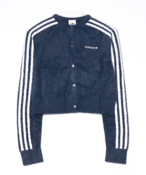 adidas（アディダス）の「フラッフィー ニットカーディガン / シャギー