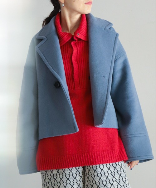 FIL DE FER（フィルデフェール）の「ダブルフェイス ショートコート