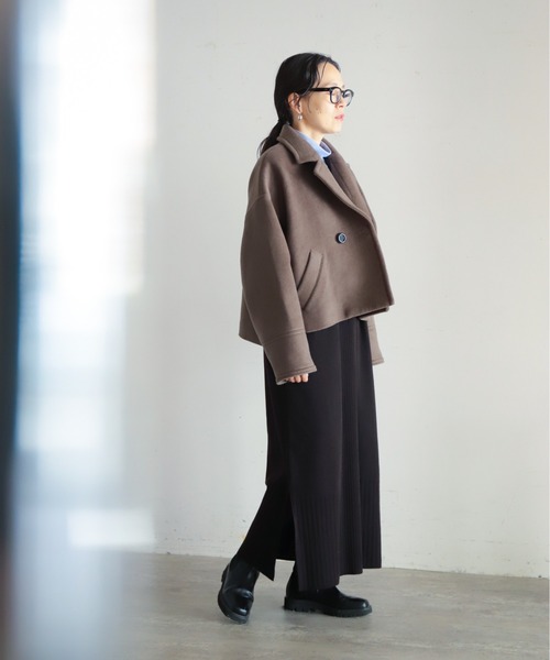 FIL DE FER（フィルデフェール）の「ダブルフェイス ショートコート