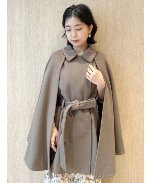 LILY BROWN（リリーブラウン）の「RESCWOOL 2wayケープコート（その他