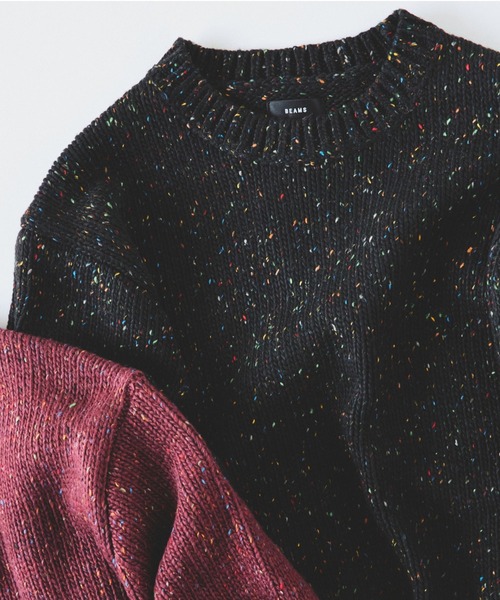 セール】3ゲージ カラーネップ クルーネック ニット（ニット/セーター