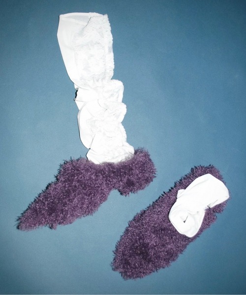 pointed toe fur mule / ポインテッドトゥファーミュール（パンプス