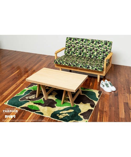 A BATHING APE（アベイシングエイプ）の「ABC CAMO BIG RUG MAT M