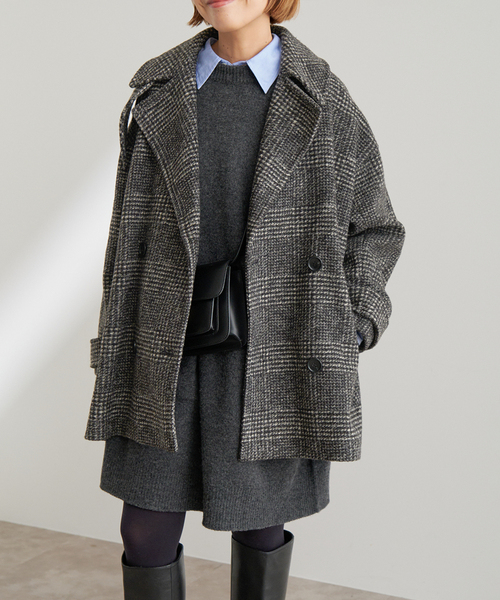 Spick & Span（スピックアンドスパン）の「Wスライバーチェックハーフ