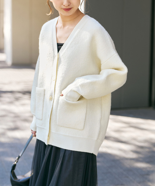 セール】《追加》ブークレダブルフェイスカーディガン（カーディガン
