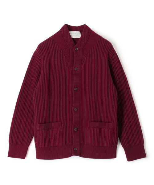 セール】ウールカシミヤシルク リブVネックカーディガン（ニット