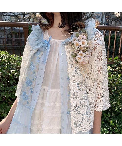 PINK HOUSE（ピンクハウス）の「ローズレース使いワンピースドレス