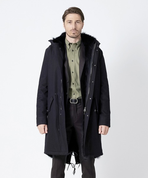 junhashimoto（ジュンハシモト）の「C09 FUR MODS COAT（モッズコート