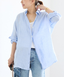 セール】*LINEN WASH CACHE シャツ（シャツ/ブラウス）｜Deuxieme