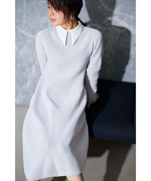 CELFORD（セルフォード）の「襟付きニットワンピース（ワンピース