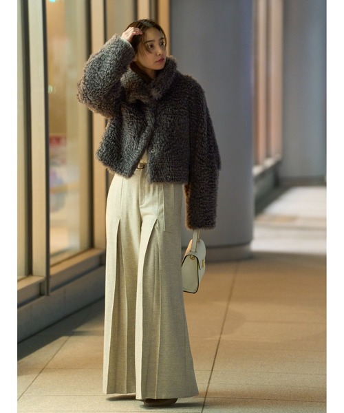 FRAY I.D（フレイアイディー）の「ハイウエストベルトデザインワイド