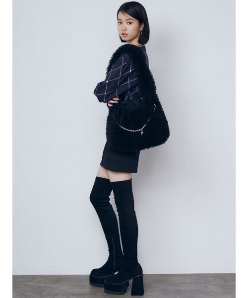 EMODA（エモダ）の「スクエアフィットロングブーツ（ブーツ）」 - WEAR